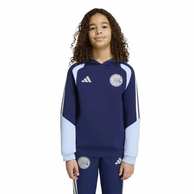 Ajax hoodie kids 2026/2027 (donkerblauw met lichtblauw)