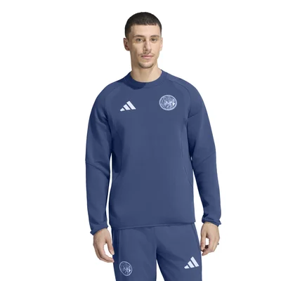 Ajax Tiro Travel sweater 2026/2027 (donkerblauw met lichtblauw)